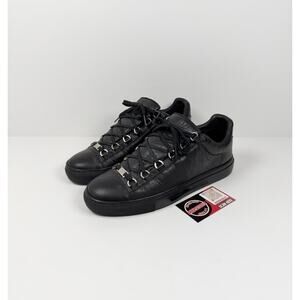 Size 8 - Balenciaga Arena Tumbled Leather Black